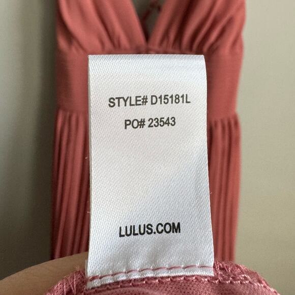 NEW Lulu’s Depths of My Love Terracotta Maxi Dress Small - Picture 10 of 15